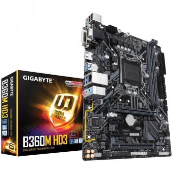 Gigabyte GA-B360M-HD3 - Placa de Base, Color Negro