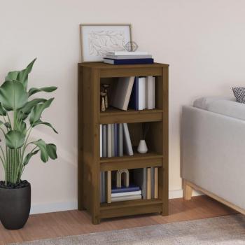 Librería estantería de madera maciza de pino marrón miel 50x35x97 cm