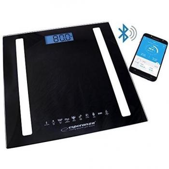 Esperanza EBS016K - Báscula de baño Bluetooth 8 en 1, color negro