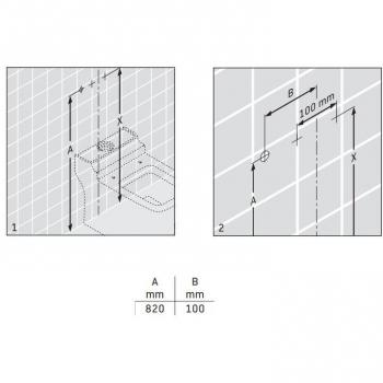 Duravit Spülkasten Starck 2 mit DF-IG chrom Anschluss links, verdeckt, weiss, 0933000005