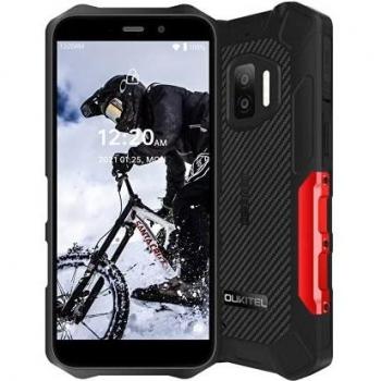 Moviles Libre Resistentes OUKITEL WP12 Android11 Rugged Smartphones 4GB+32GB Teléfono Móvil IP68 4000mAh 5.5 Pulgadas Robusto Movil 13MP+8MP Cámara 4G Dual SIM 3 LED Flash Indestructibles Móvil Rojo