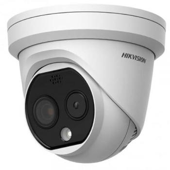 Cámara de Seguridad IP Bi-espectral Hikvision DS-2TD1217-3/QA con Visión Térmica y Óptica, 2688 x 1520 píxeles, Audio, Focal Fija, LAN