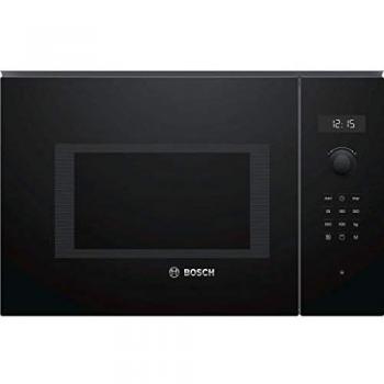 Bosch Serie 6 BEL554MB0 - Microondas integrable, 382 x 594 x 388 mm, Potencia 900 W, Con grill de 1200 W, 25 litros de capacidad, Color negro
