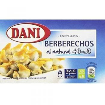 Dani Berberechos Naturales Pequeños, 40/50 Piezas, 111g