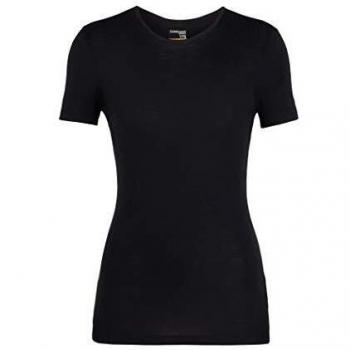 Icebreaker 175 Everyday SS Crewe Camiseta, Mujer, Negro, S