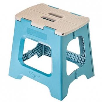 Taburete Plegable Compacto 32 cm - Resistente hasta 150 kg - Ideal para Espacios Pequeños y Camping - Diseño Moderno y Portátil