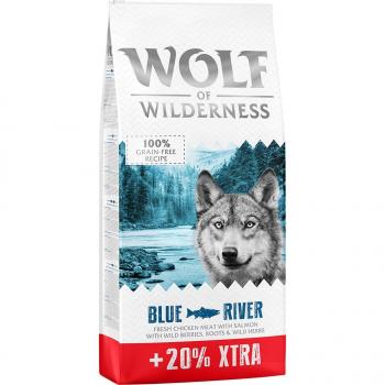 Wolf of Wilderness Blue River con salmón 14,4 kg (12 + 2,4 kg gratis)