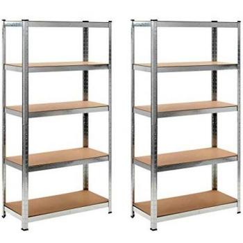 vidaXL Storage Shelves 2 pcs 90x40x180 cm MDF
