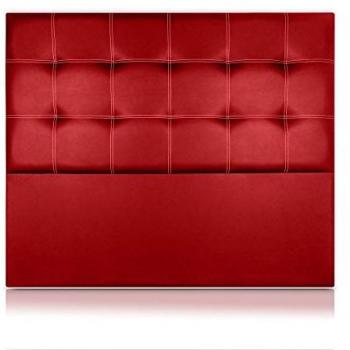Cabecero Tritón Tapizado en Polipiel Rojo 160x120cm - SonnoMattress