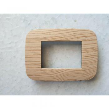 Placa Compatibles Axolute Bticino Coloradas Madera Clara 3 Foros