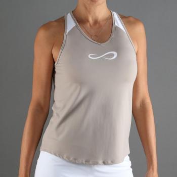 Camiseta de Tirantes Endless Speed V para Mujeres en Color Crema - Talla S
