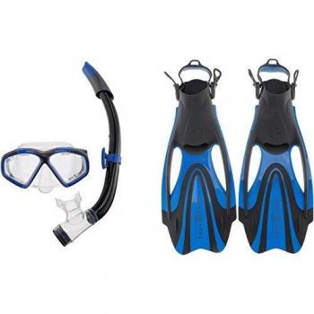 Aqua Lung Hawkeye - Set de Buceo, Azul/Gris Oscuro, Medium