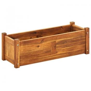 vidaXL Garden Raised Bed Acacia Wood 76x27.6x25 cm