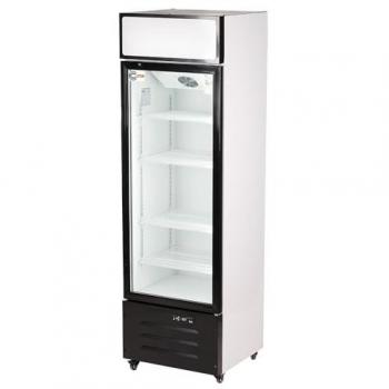 Armario Expositor Refrigerado Ventilado 300 Litros con 1 Puerta de Cristal Templado Antivaho para Bebidas Cleiton