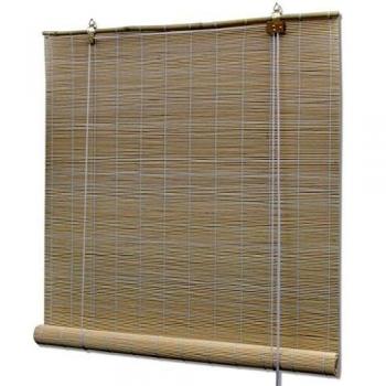 vidaXL Persiana/Estor Enrollable de bambú Natural 120 x 160 cm
