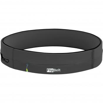 Cinturón de Running Unisex FlipBelt Zippé Negro L con Bolsillos para Fitness
