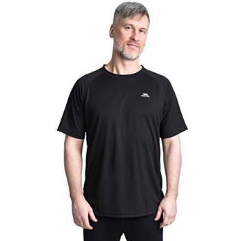Trespass Debase TP50 Camiseta, Hombre, Negro
