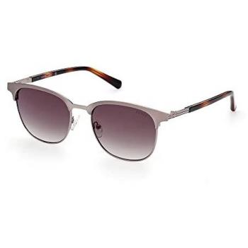 Guess Women's Round Sunglasses GU00052-08P Shiny Gunmetal with Gradient Lens