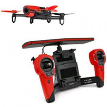 Parrot Bebop Drone rojo con Skycontroller para un vuelo controlado