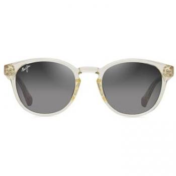 Maui Jim Polarized Round Sunglasses for Women, 50mm Yellow/Gray Gradient
