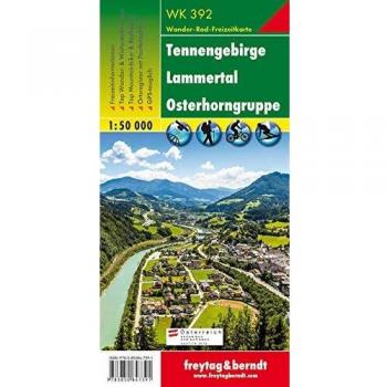 Mapa excursionista y topográfico WK392 Tennengebirge - Lammertal - Osterhorngruppe 1:50.000