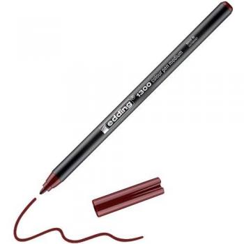 edding 1300 rotulador de color de trazo medio - rojo inglés - 1 rotulador - punta redondeada 2 mm - rotulador para dibujar y escribir - rotulador para el colegio, mandalas, Bullet Journals