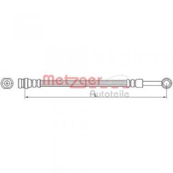 Metzger 4110564 Tubo flexible de frenos