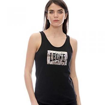 Leone - Camiseta de Tirantes de Mujer Lurex - Negro