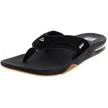Reef Fanning Men's Black Flip Flops EU 47