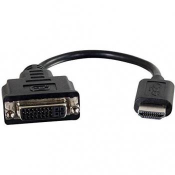 C2G 80502 Adaptador de Cable de vídeo 0,2 m HDMI DVI-D Negro - Adaptadores de Cable de vídeo