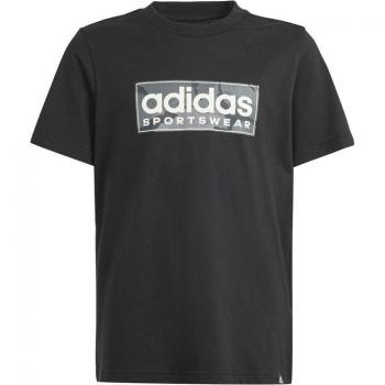 Camiseta adidas Camo para niños - Negro