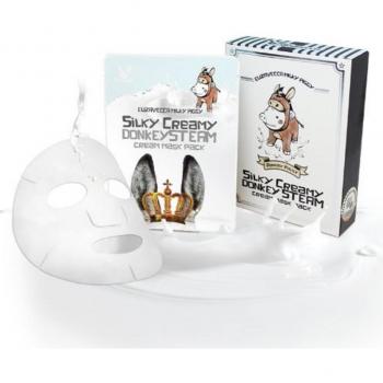 Elizavecca Milky Piggy Silky Cremoso Donkey Steam Cream - Conjunto de 10 máscaras de hoja de 25ml cada una, para nutrición e hidratación