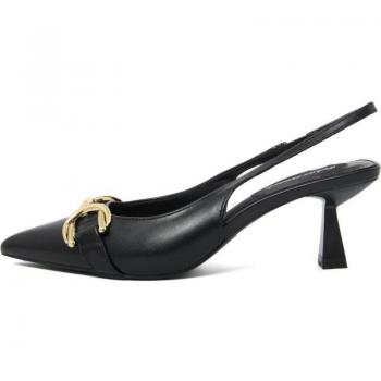 Sandalias de Mujer Fashion Attitude FAM9971 BLACK, características: diseño moderno, color negro, material sintético, suela antideslizante, plantilla acolchada, cierre ajustable