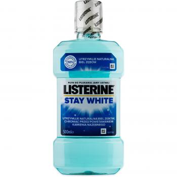 Enjuague Bucal Listerine Total Care Stay White 500ml - Efecto Blanqueador y Protección Completa