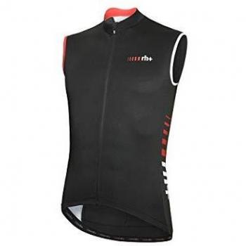 zerorh+ Sleeveless, Jersey Bike para Hombre, Hombre, Ecu0704 920Xl, Black/Dark Grey/Red Code, X-Large