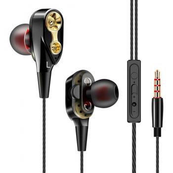 Auriculares internos con cable de 3,5mm, estéreo con micrófono para Samsung, Xiaomi y ordenador