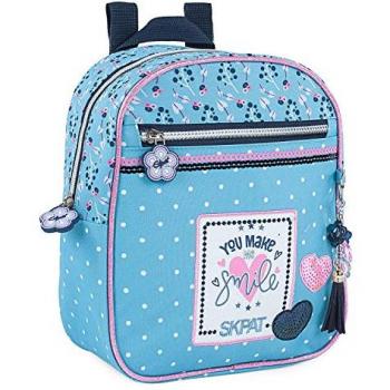 Mochila Infantil Skpat Azul 22x25x10cm - Ligera y Resistente para Niños de 4 Años