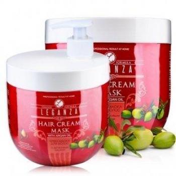 Leganza, Mascarilla para el Pelo con Aceite de Argán
