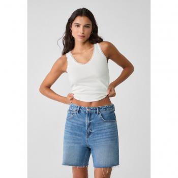 Ecru Lace V-Neck Top M