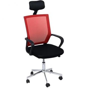 Silla Gaming Solium Rojo y Negro Ergonomica con Soporte Lumbar