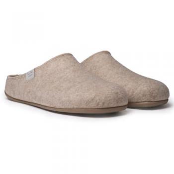 Zapatilla de casa tipo zueco para hombre en fieltro reciclado beige - Toni Pons NEO-FR - 42 EU