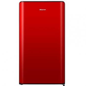Frigorífico de Una Puerta Hisense RR106D4CRF, Descongelación Automática (Defrost), Altura 87 cm, Ancho 48 cm, Color Rojo