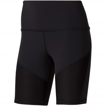 Reebok C Lux Bike Short Ribbed Mallas, Mujer, Negro, L