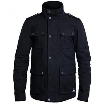 Chaqueta Textil de Motocicleta John Doe Explorer - Negra - 2XL para Hombre