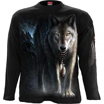 Spiral From Darkness Gothic Long Sleeve Shirt - Black - Size L to XXL
