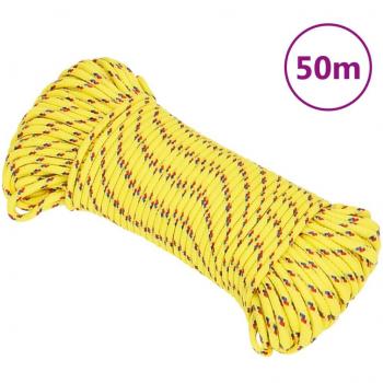 Cuerda de barco polipropileno amarilla 3 mm 50 m