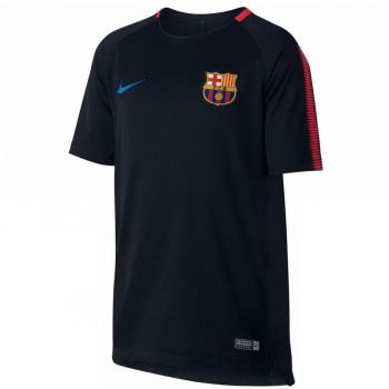 Nike BRT SQD SS Camiseta Línea FC Barcelona, Niños, Negro