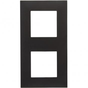 Legrand Valena Next - Marco doble 10x20x1,9 cm para 2 elementos, ABS, color Dark