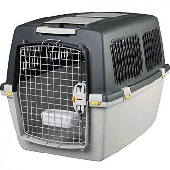 Stefanplast 97450 Gulliver 5 Iata - Transportador para Perros, Gris Oscuro/Gris Claro, 61 x 60 x 81 cm