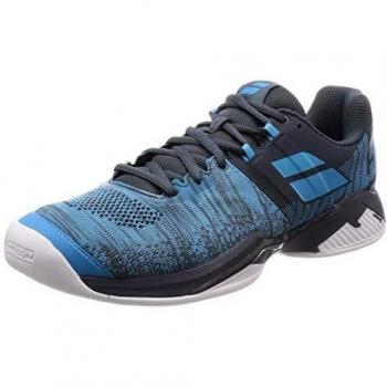 Babolat Propulse Blast - Zapatillas de Tenis para Hombre, Color Azul Oscuro, Azul, Hombre, Zapatillas de Tenis, 30S19440-3014, Azul grisáceo, 46.5 EU